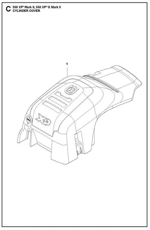 545II-550XP(G)II (550XPGII) ZYLINDERDECKEL