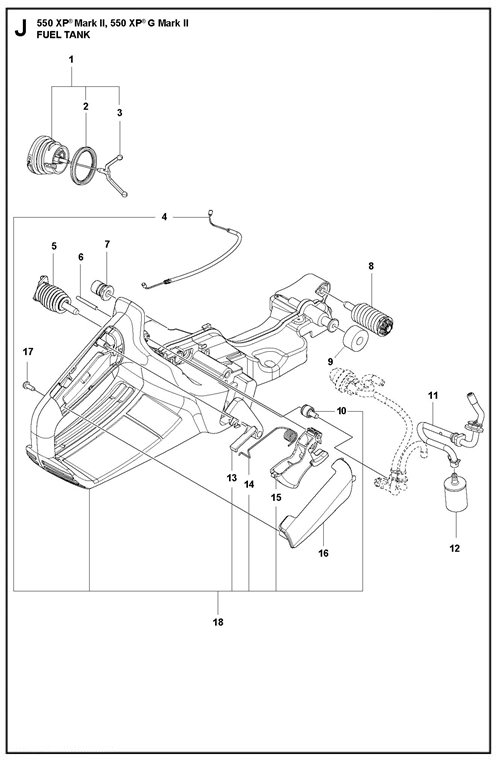 545II-550XP(G)II   [550XPGII] KRAFTSTOFFTANK