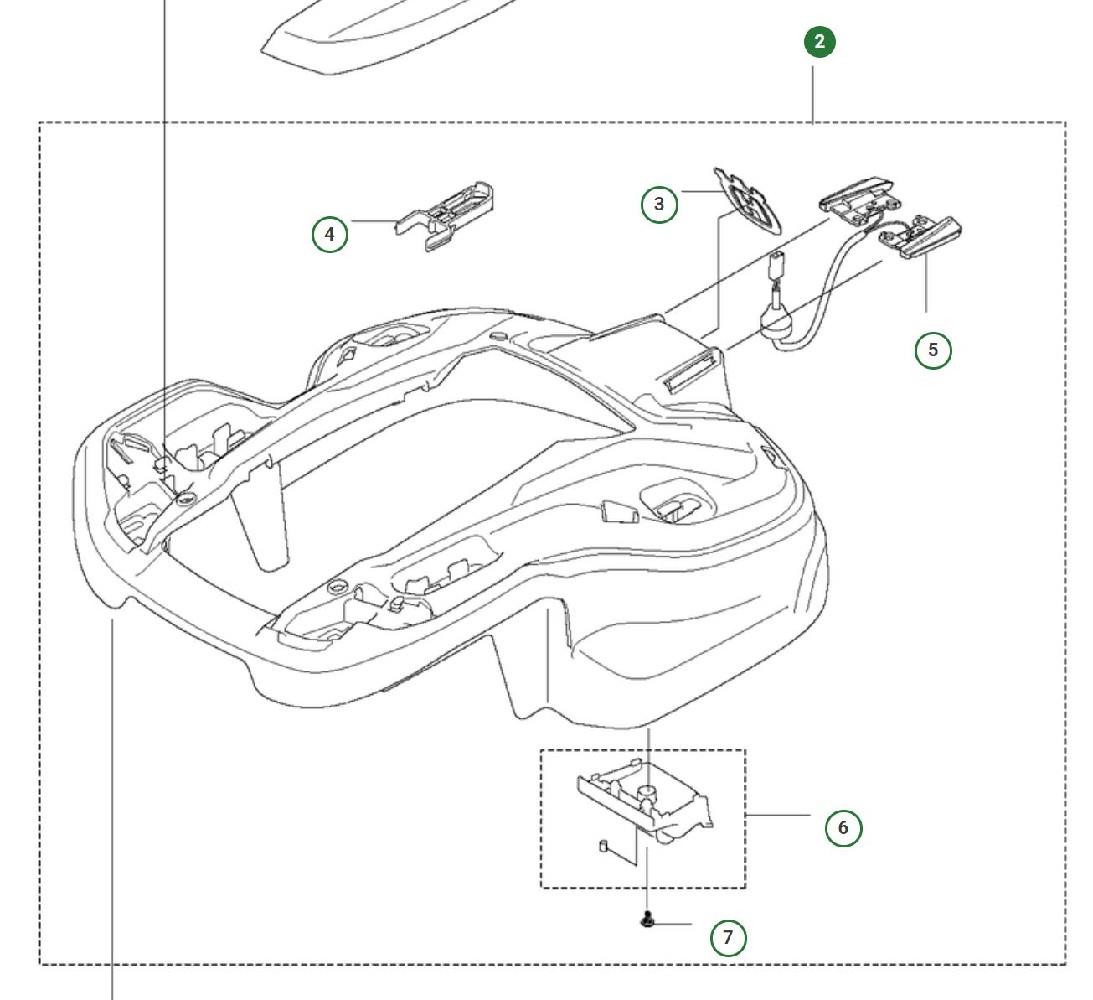 ABDECKHAUBE AUTOMOWER P12