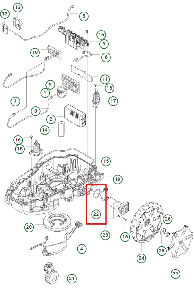DICHTUNG RADMOTOR AM320/315