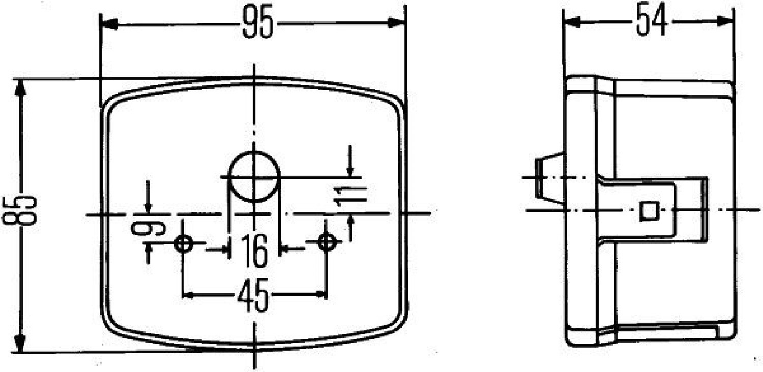 LEUCHTE SCHLUSS-BREMS-BLINK RE Hella