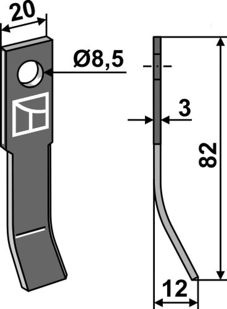 MESSER f.Schlegelmulcher 59188 passend
