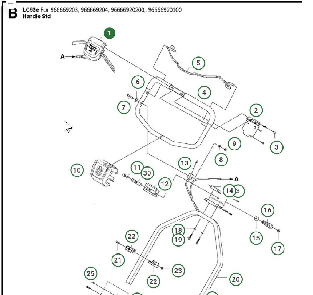 BEDIENELEMENT m.Zug LC53e Radantrieb