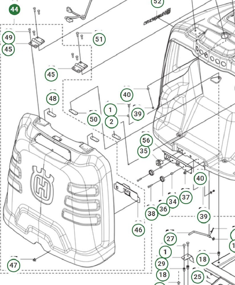 Deckel RC318/320 Klappe Fangkorb