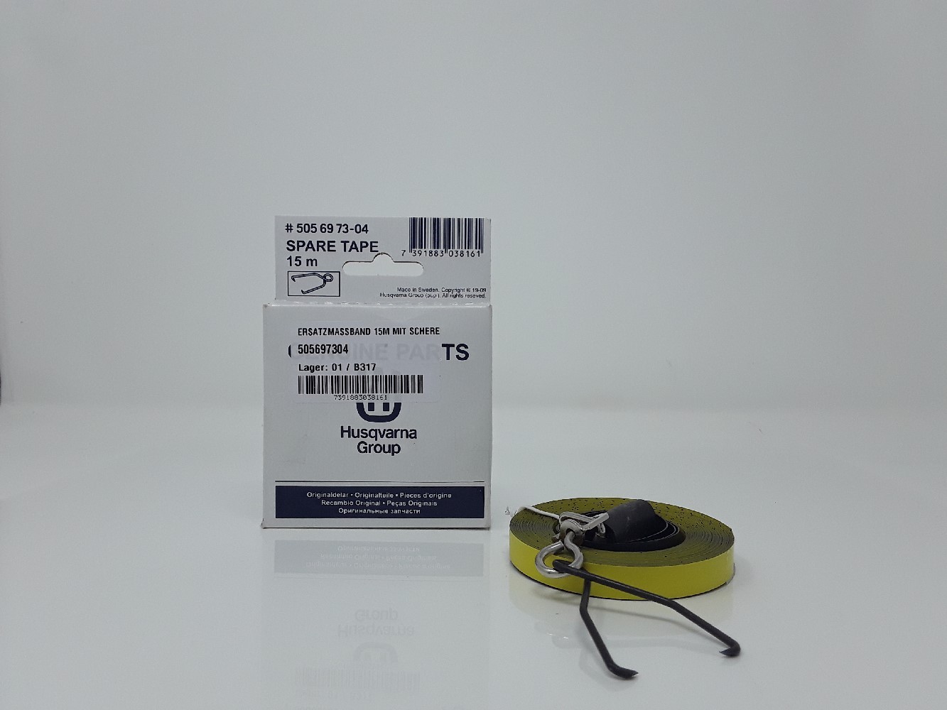 ERSATZMASSBAND 15M mit Scherenhaken