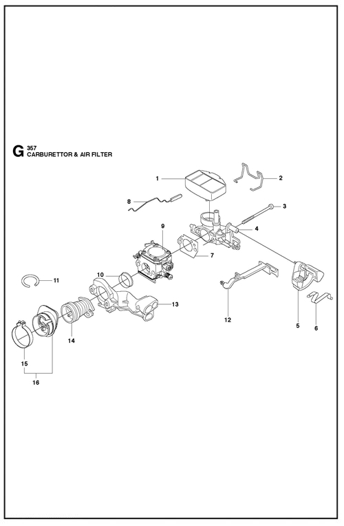 357XP(G)-359   [357XPG] VERGASER+LUFTFILTER