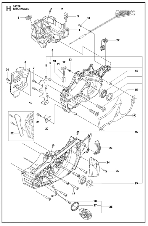 545-550XP(G)   [550XPG] KURBELGEHAEUSE