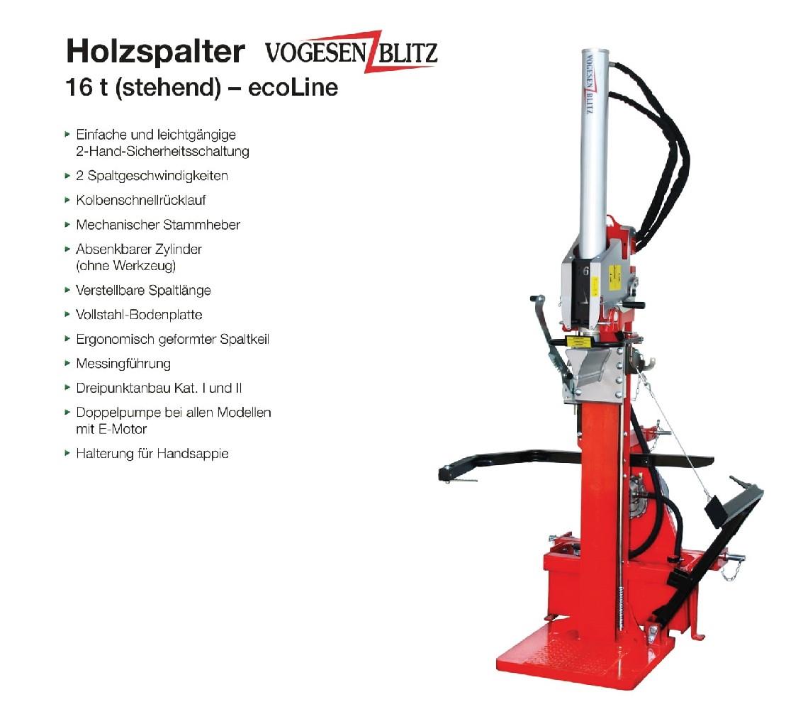 Holzspalter VPF16 Vogesenblitz ZW Holzspalter VPF16 Vogesenblitz ZW