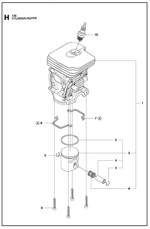 135-435-435II-440   [135] ZYLINDERKOLBEN