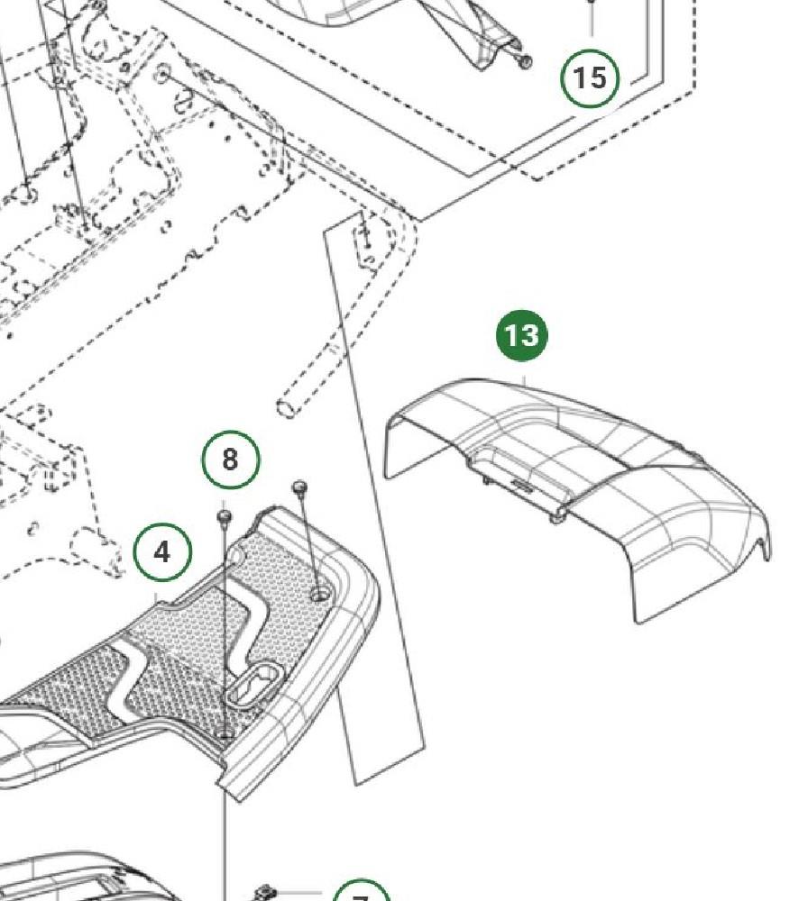 ABDECKUNG FÜR MÄHDECK RIDER R300Serie