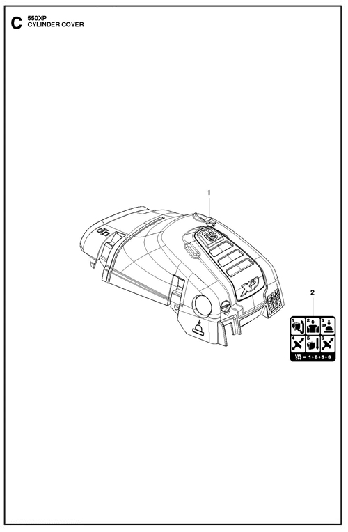 545-550XP(G)   [550XPG] ZYLINDERDECKEL