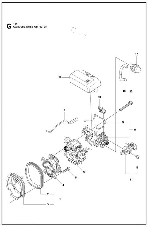 135-435-435II-440   [135] VERGASER+LUFTFILTER