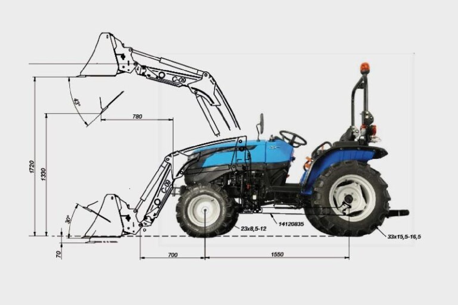 Frontlader C09S f. Solis 20