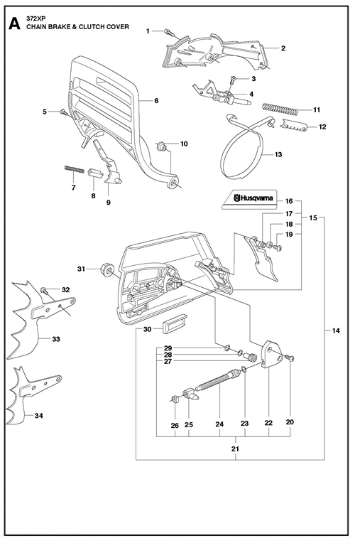 365-372XP(G)   [372XPG] KETTENBREMSE+KUPPLUNGSDECKEL