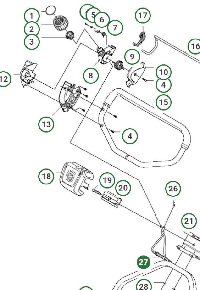 Bowdenzug für Radantrieb LC53e