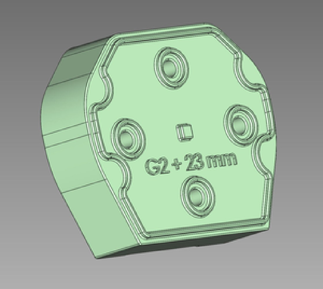 Akku G2+ Adapter 23mm