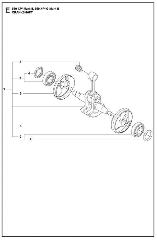 545II-550XP(G)II   [550XPGII] KURBELWELLE