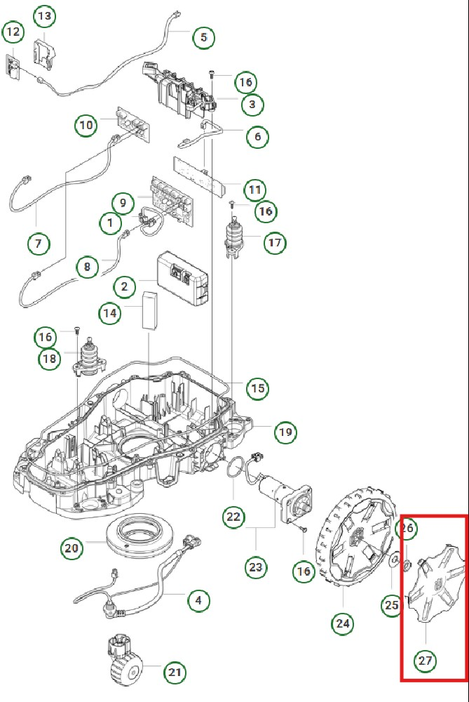 Radkappe AM320/310E Nera