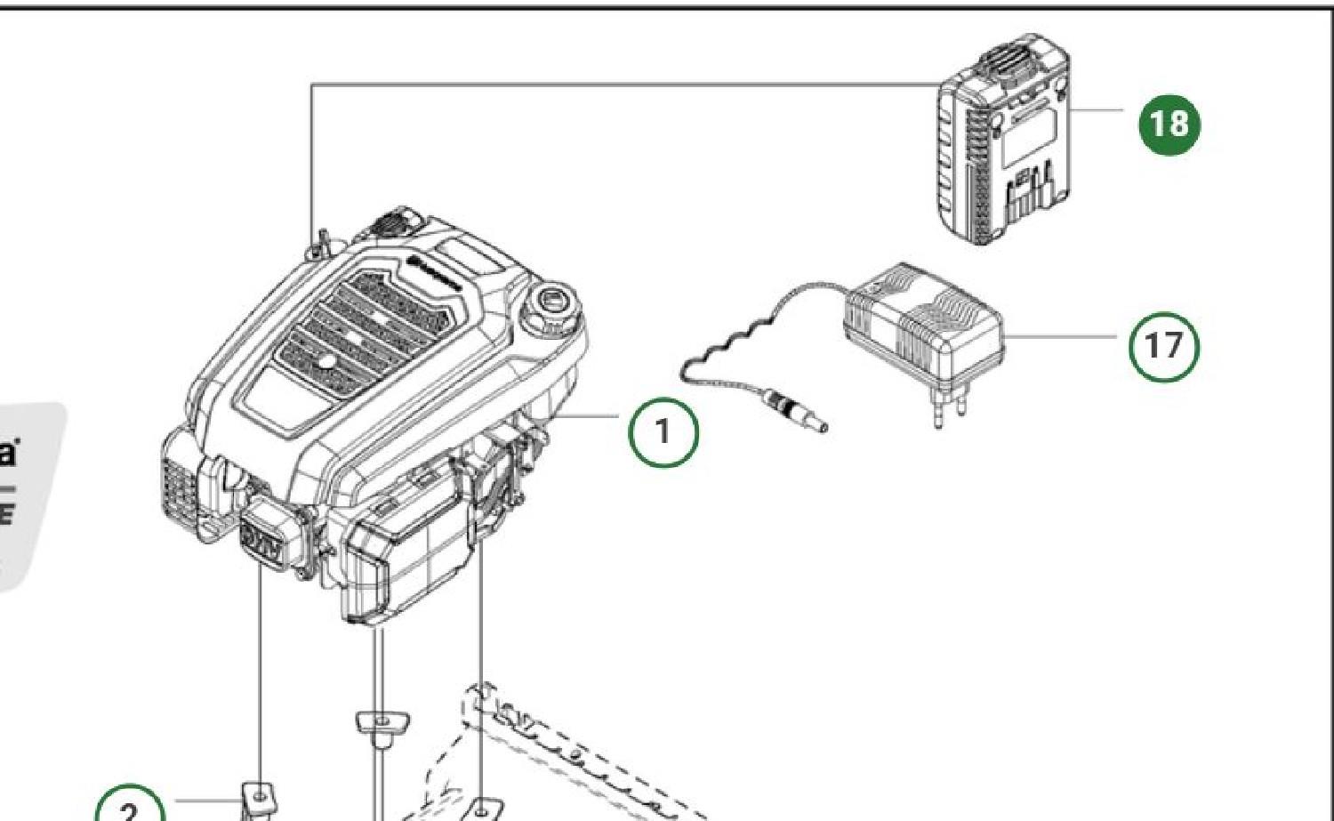 AKKU Husqvarna HS100AE