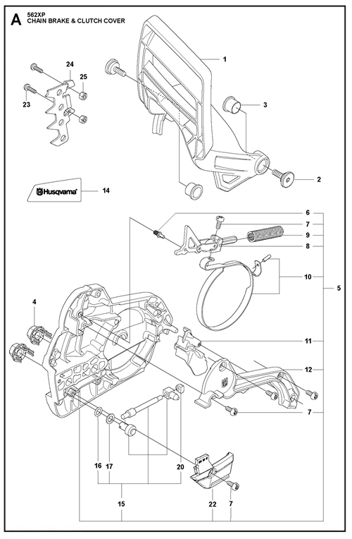 555-560XP(G)-562XP(G)   [562XPG] KETTENBREMSE & KUPPLUNGSDECKEL