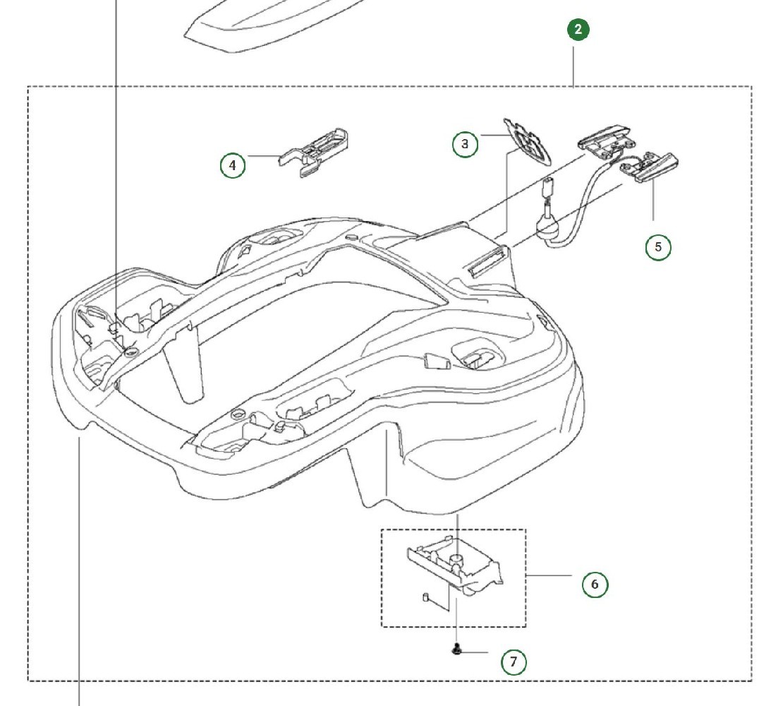 ABDECKHAUBE AUTOMOWER P12