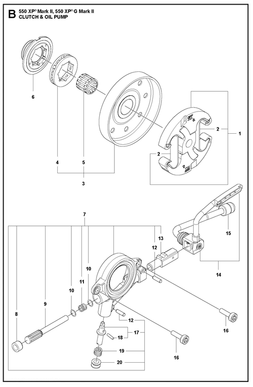 545II-550XP(G)II   [550XPGII] KUPPLUNGOELPUMPE