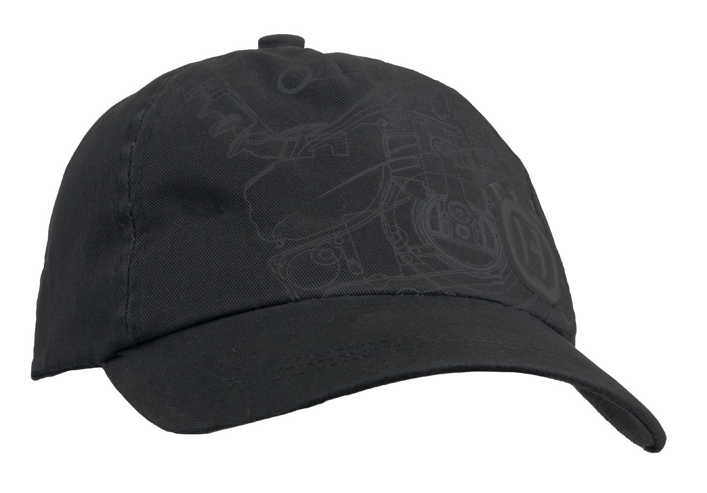 Kappe Sägenmotiv HQV Xplorer schwarz