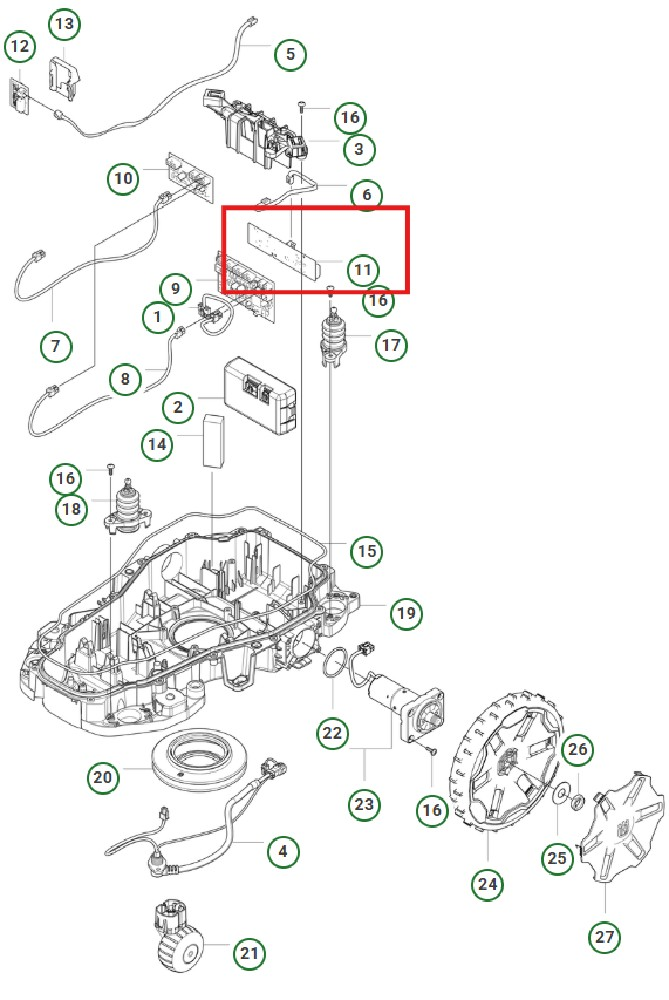 PLATINE Schleifensensor vorn 415x