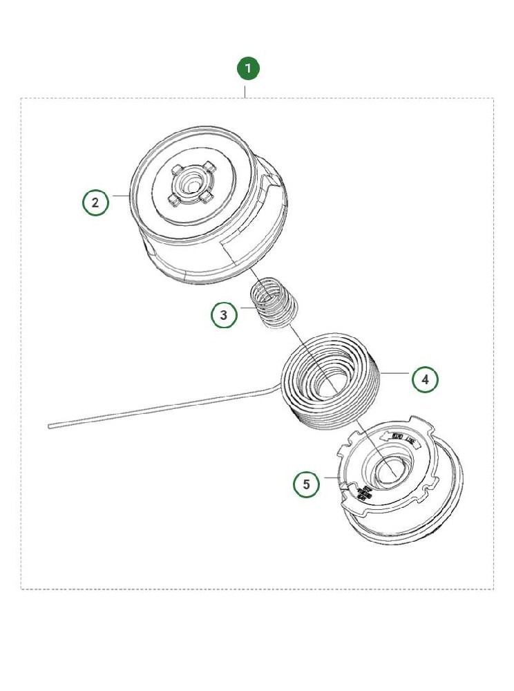 Fadenkopf A15B für 136LIL Akku Trimmer