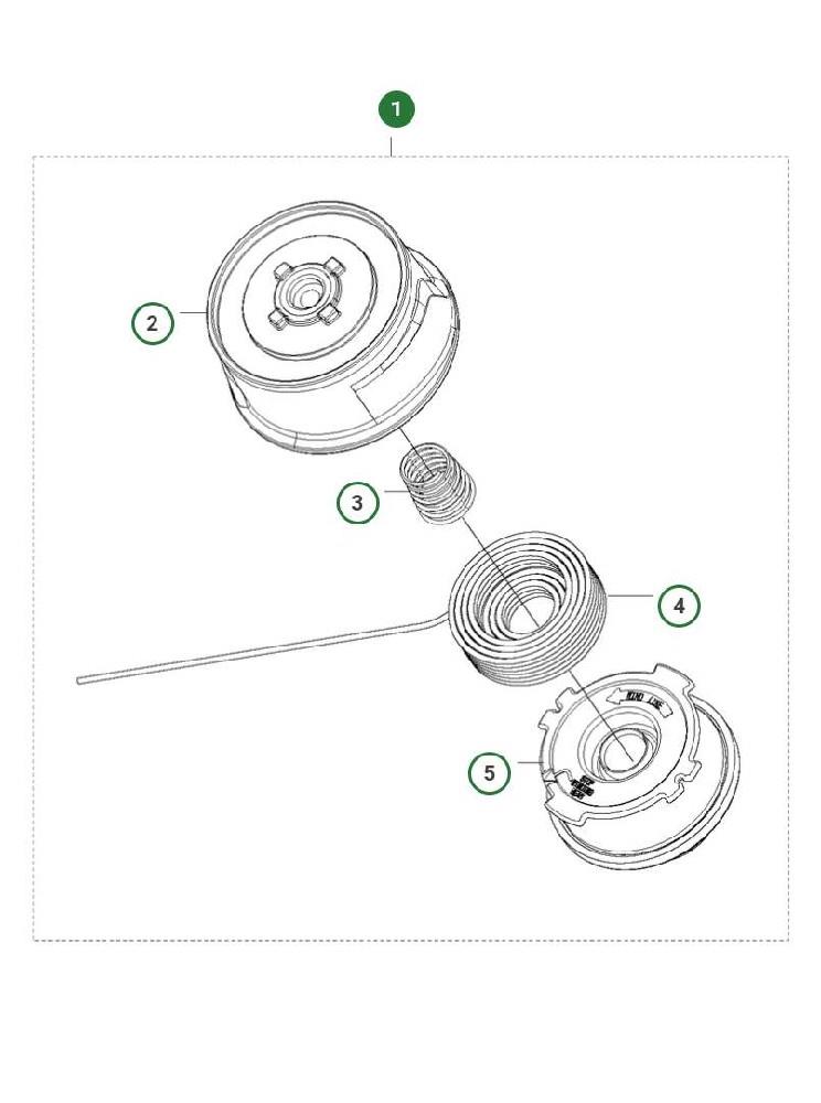 Fadenkopf A15B für 136LIL Akku Trimmer