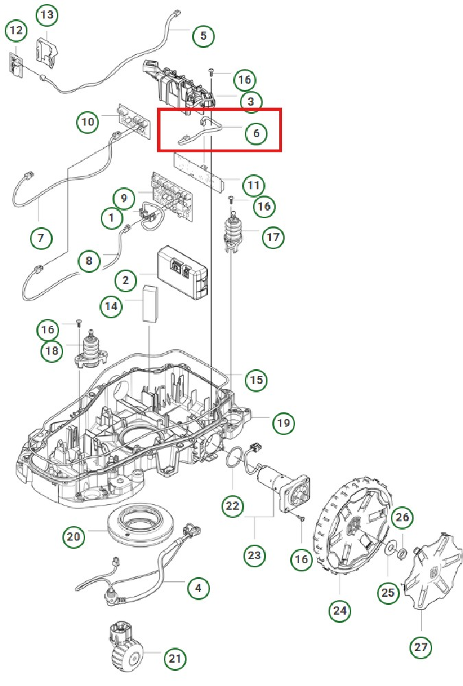 VERKABELUNG KPL. 6/6 RJ12 L=250MM