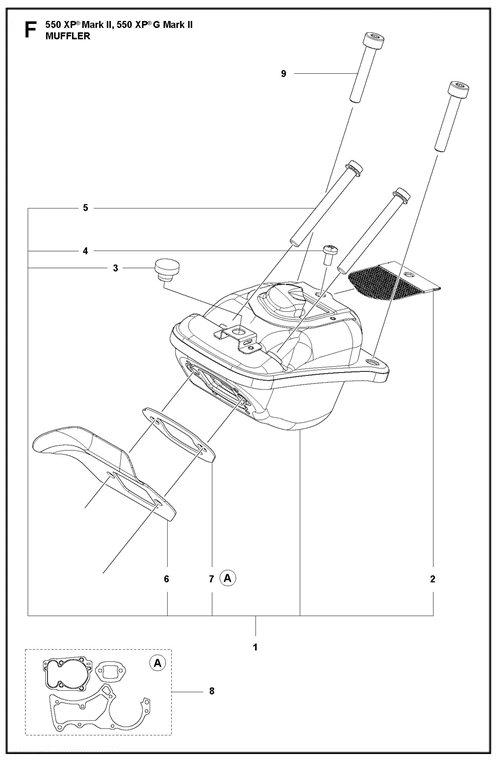 545II-550XP(G)II   [550XPGII] SCHALLDAEMPFER