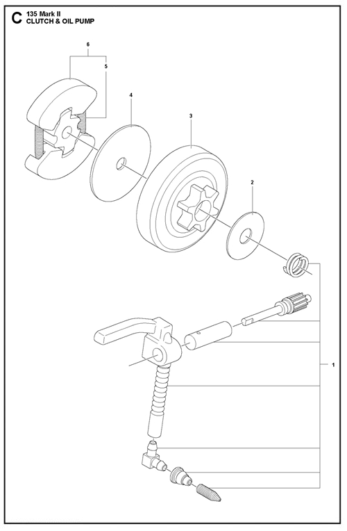 130-135II   [135II] KUPPLUNG+OELPUMPE
