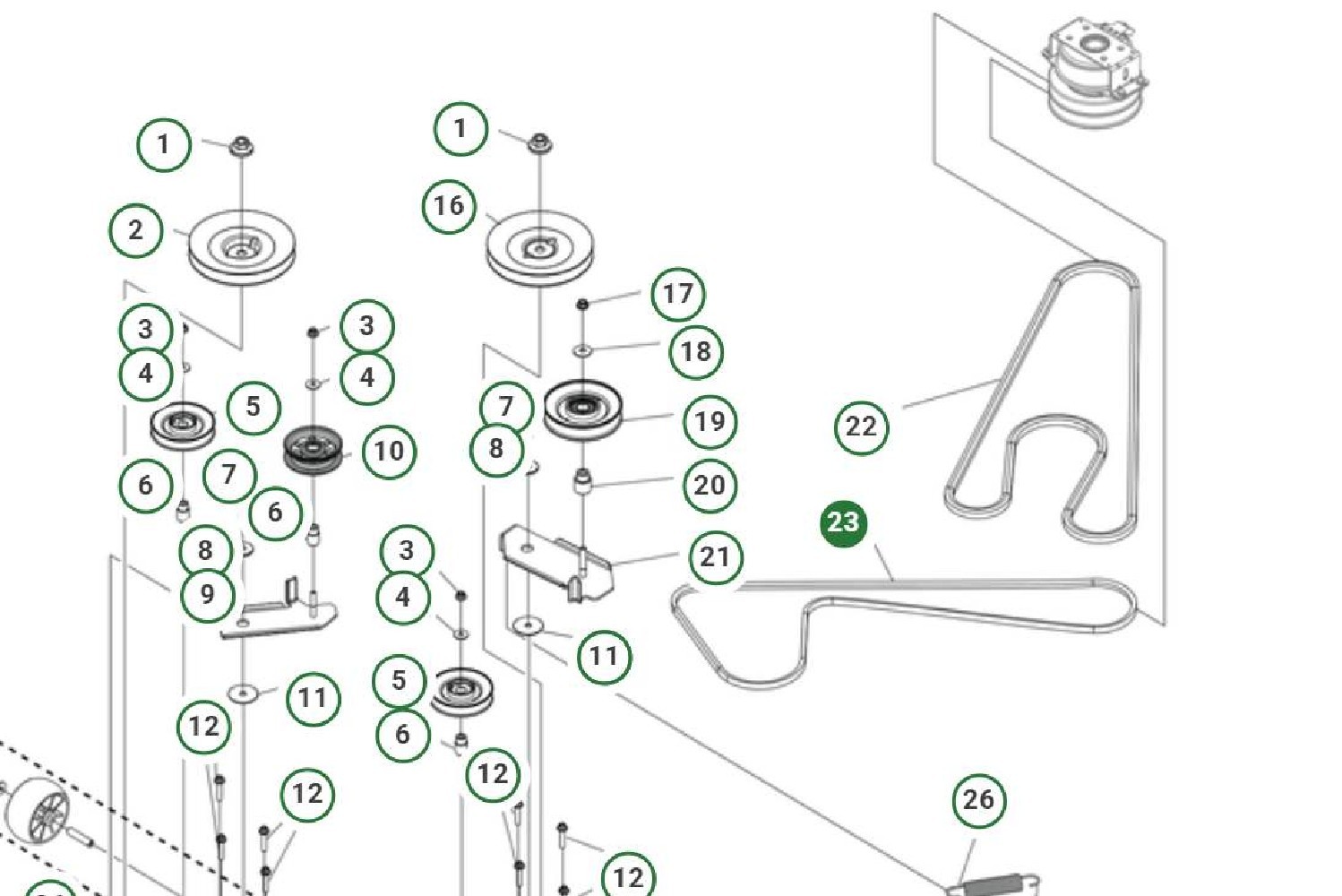Keilriemen TC220T links