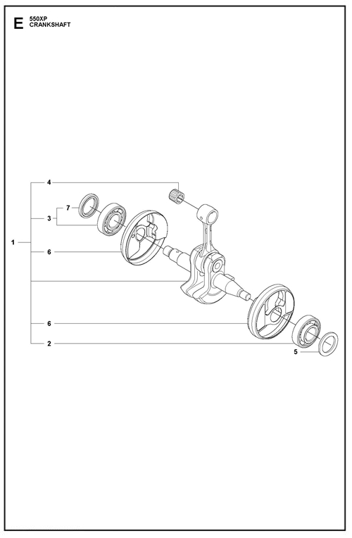 545-550XP(G)   [550XPG] KURBELWELLE