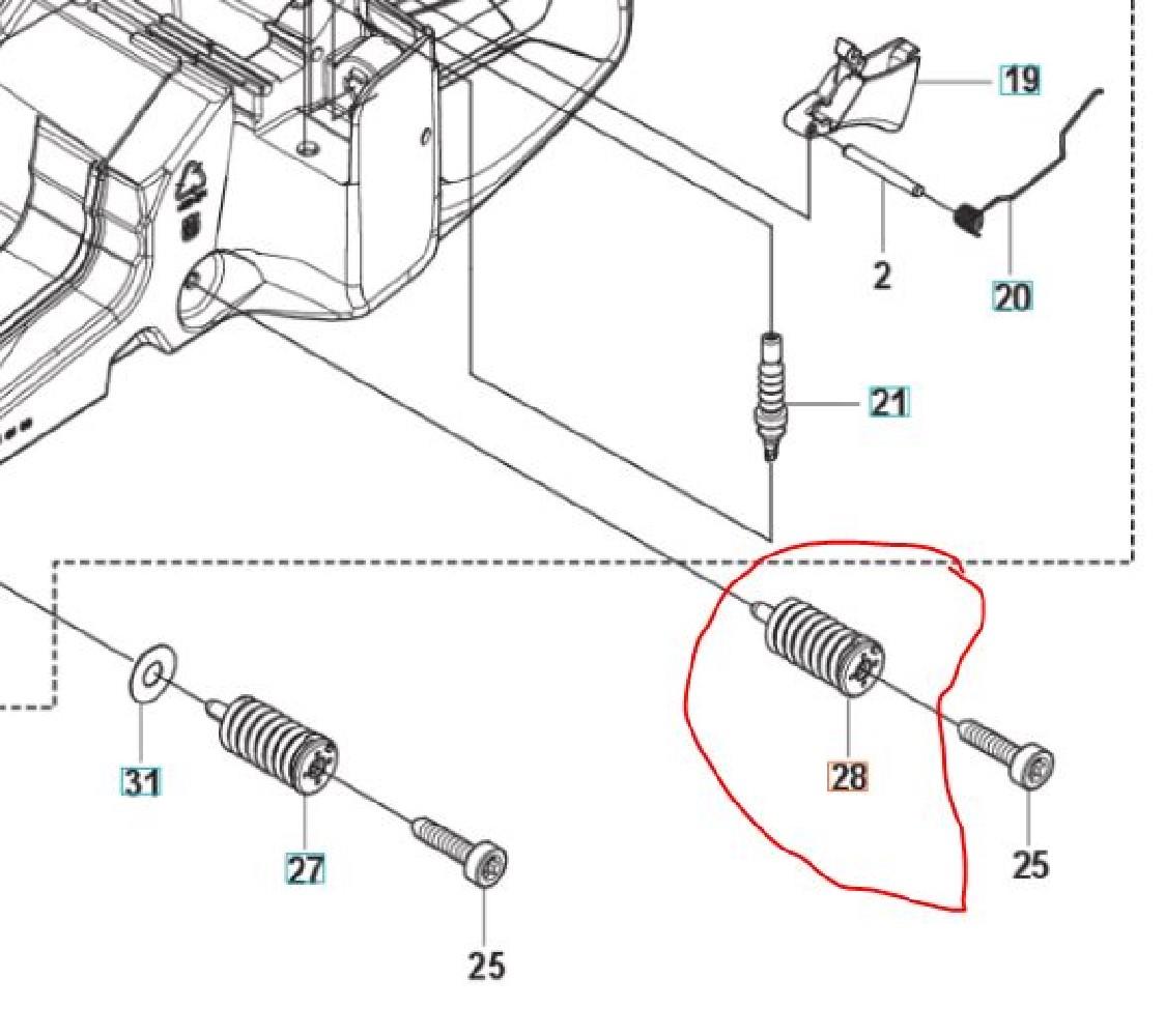 VIBRATIONSDÄMPFER K970 links hinten
