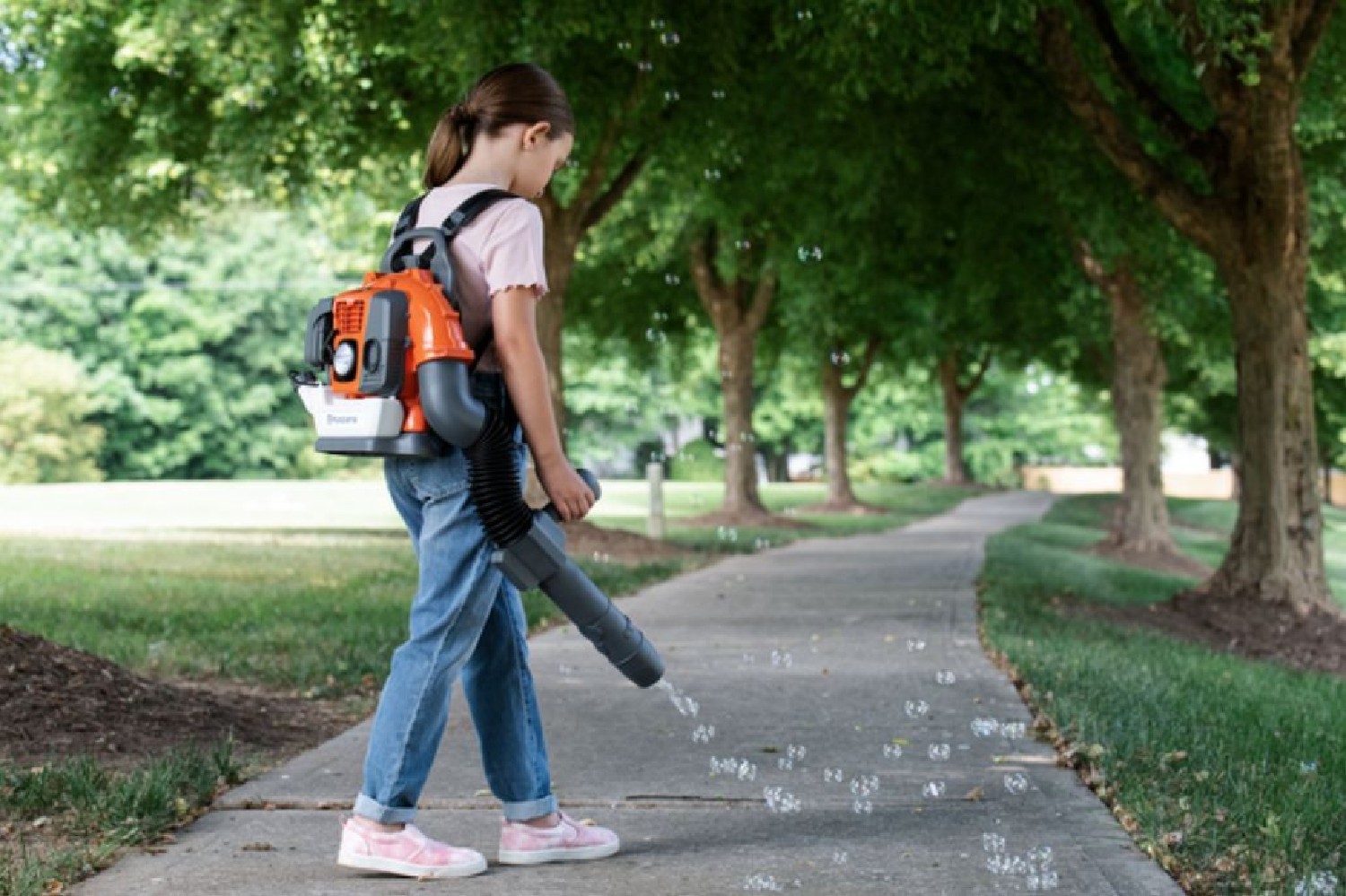 Spielzeug Blasgerät mit Seifenblasen