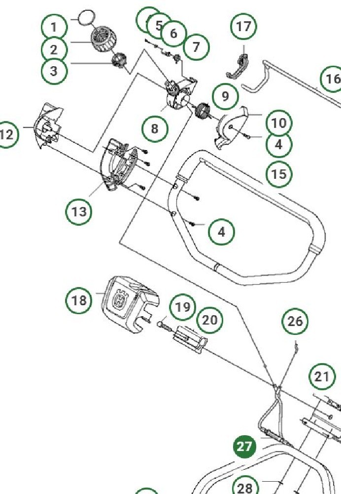 Bowdenzug für Radantrieb LC53e
