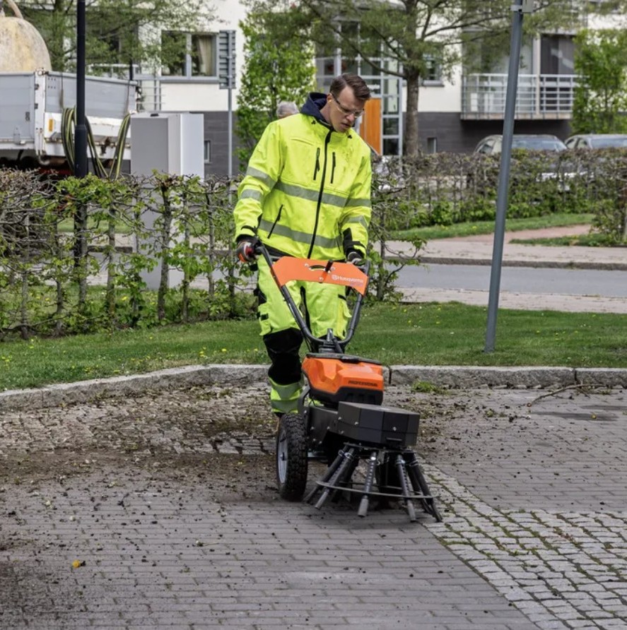 Präzise Moos- und Unkrautentfernung ohne chemische Substanzen
