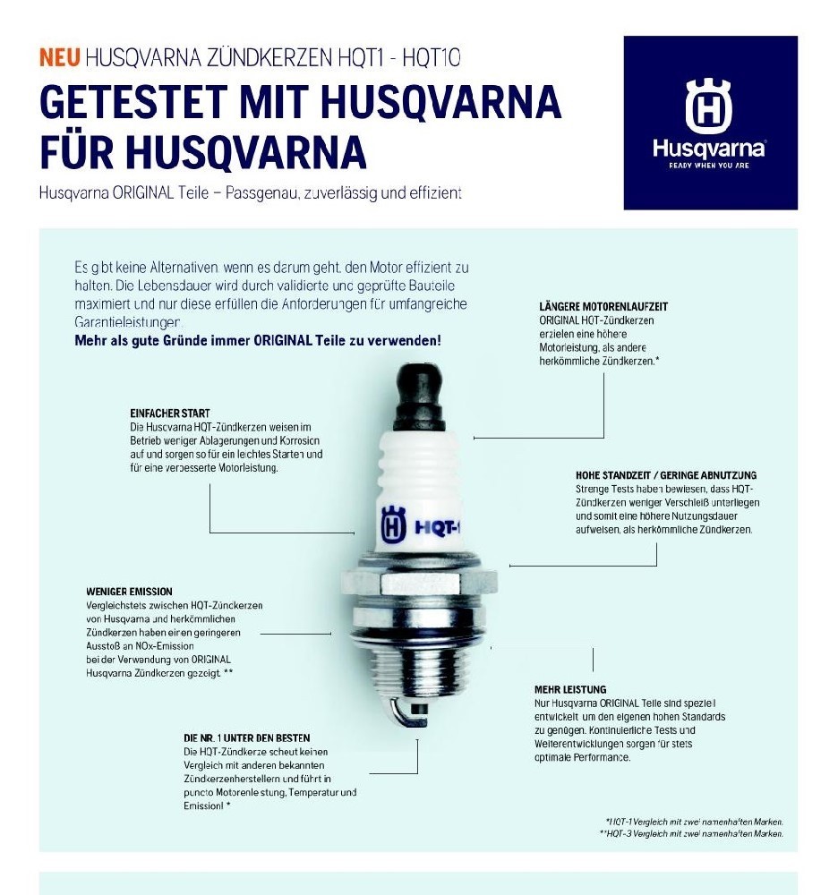 ZÜNDKERZE HQT-9 Husqvarna