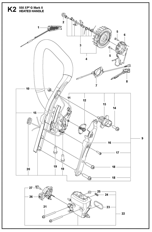 545II-550XP(G)II   [550XPGII] GRIFFHEIZUNG