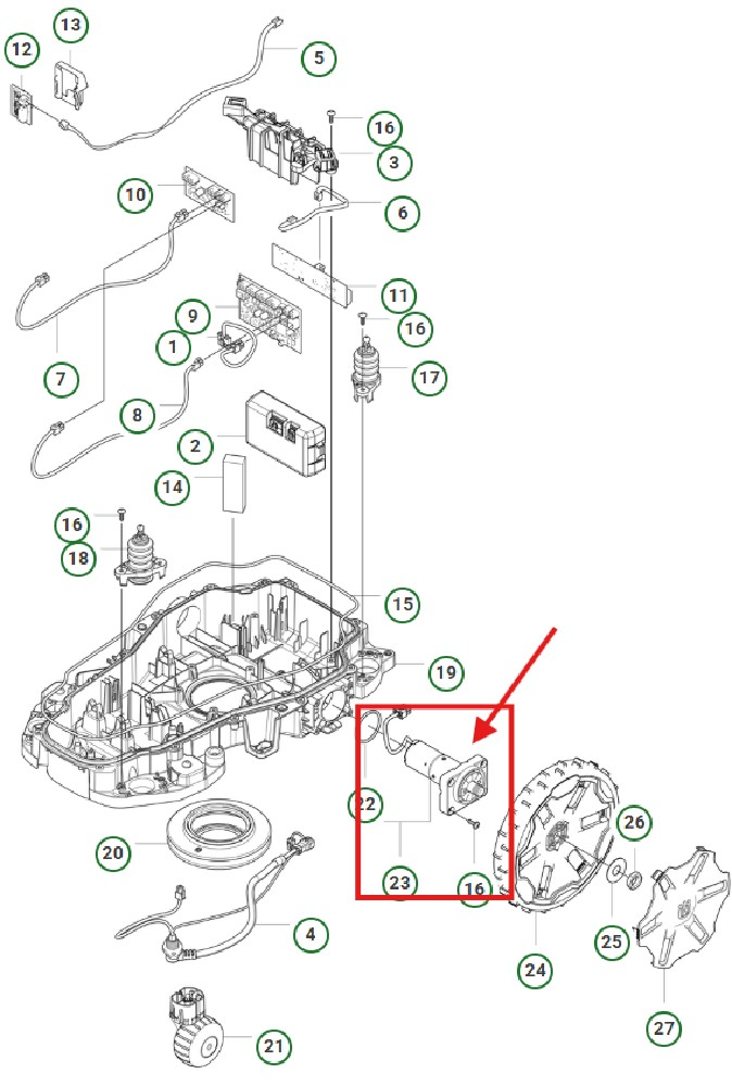 RADMOTOR KPL. 320Nera