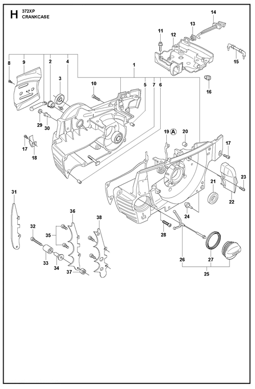 365-372XP(G)   [372XPG] KURBELGEHAEUSE
