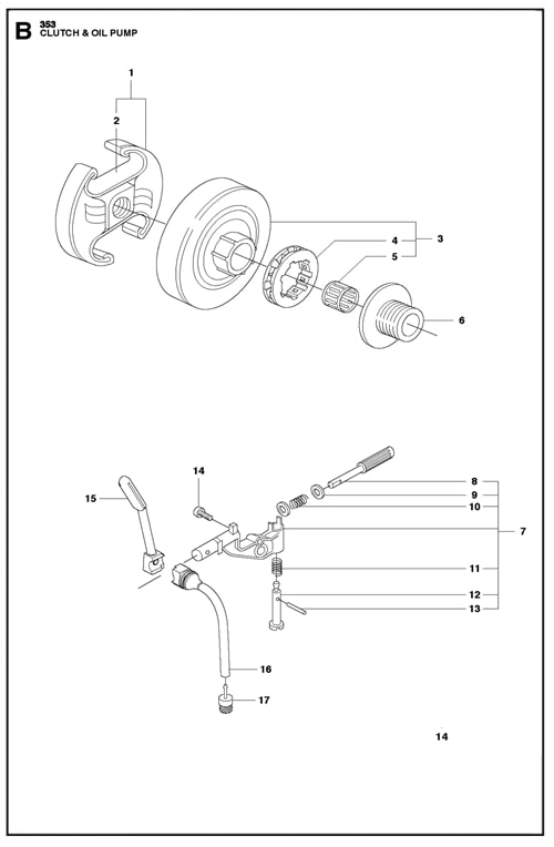 346XP(G)-351-353-KUPPLUNG und OELPUMPE