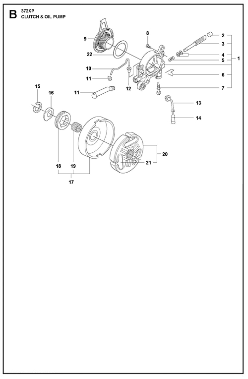365-372XP(G)   [372XPG] KUPPLUNG+OELPUMPE